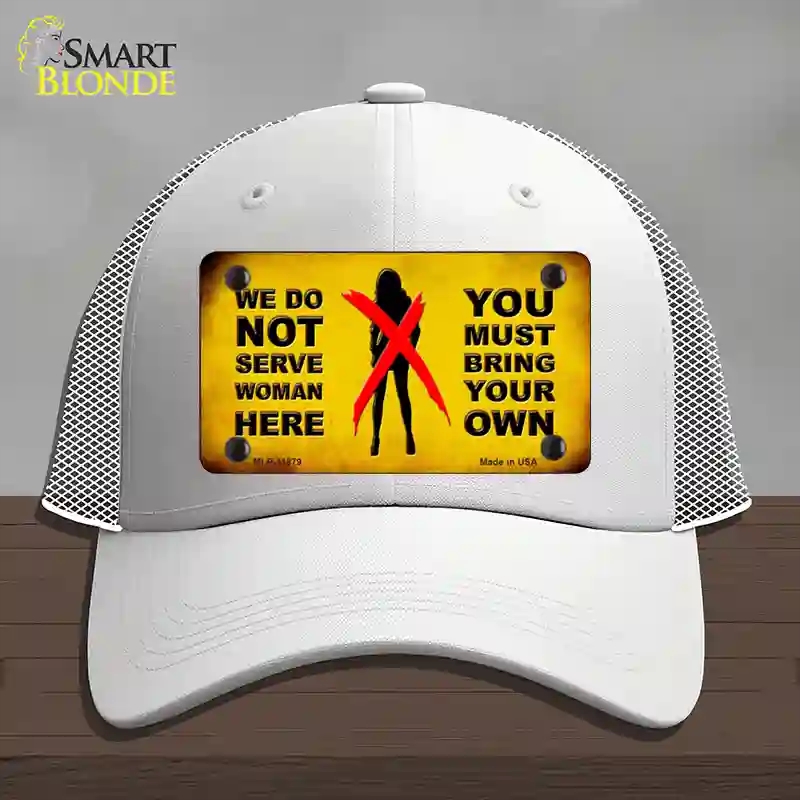 HAT19-MLP-11879 Bring Your Own Novelty License Plate Hat, Mesh - White