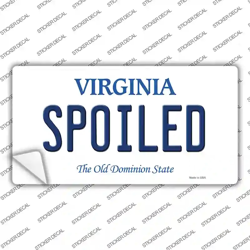 LP-10127s-L Spoiled Virginia Novelty Sticker Decal, Large