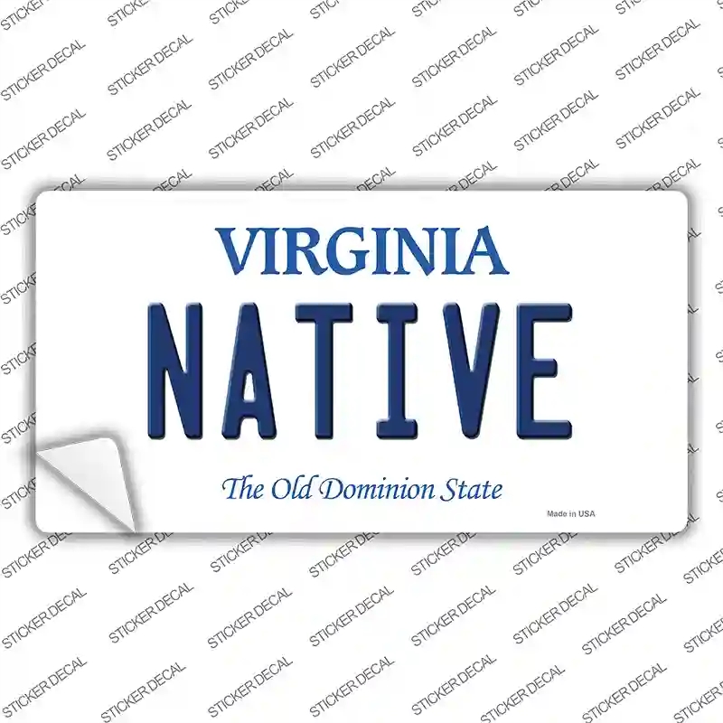 LP-10136s-L Native Virginia Novelty Sticker Decal, Large