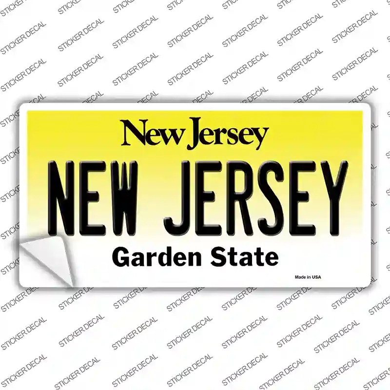 LP-10145s-L   Jersey Novelty Sticker Decal, Large