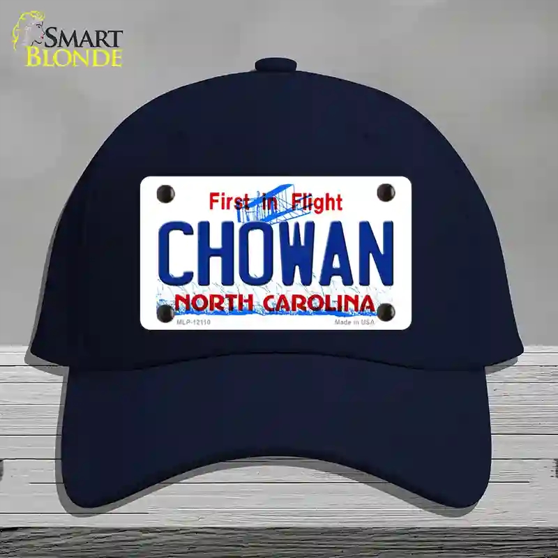 HAT20-MLP-12110 Chowan North Carolina State Novelty License Plate Hat, Cotton - Navy