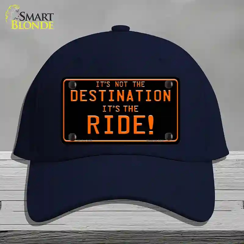 HAT20-MLP-12189 Its Not the Destination Novelty License Plate Hat, Cotton - Navy