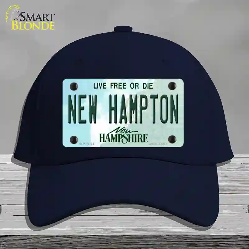 HAT20-MLP-12195   Hampton   Hampshire Novelty License Plate Hat, Cotton - Navy