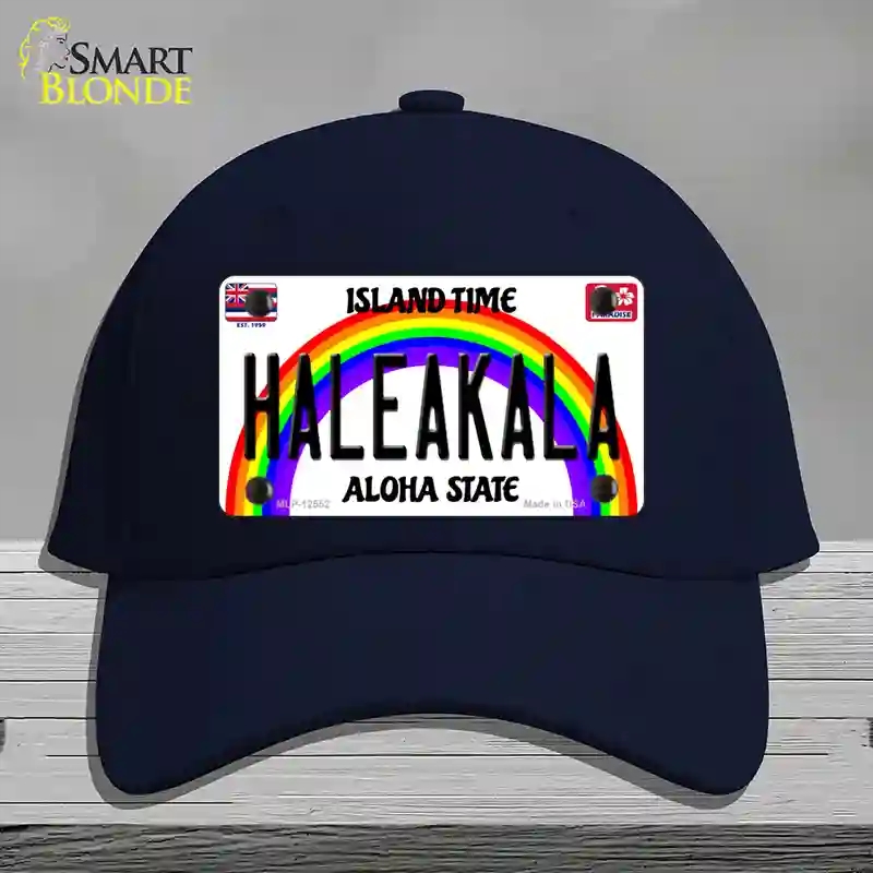HAT20-MLP-12552 Haleakala Hawaii Novelty License Plate Hat, Cotton - Navy