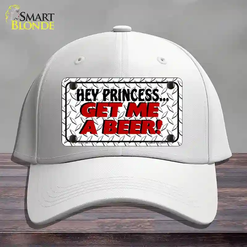 HAT21-MLP-031 Get Me a Beer Novelty License Plate Hat, Cotton - White