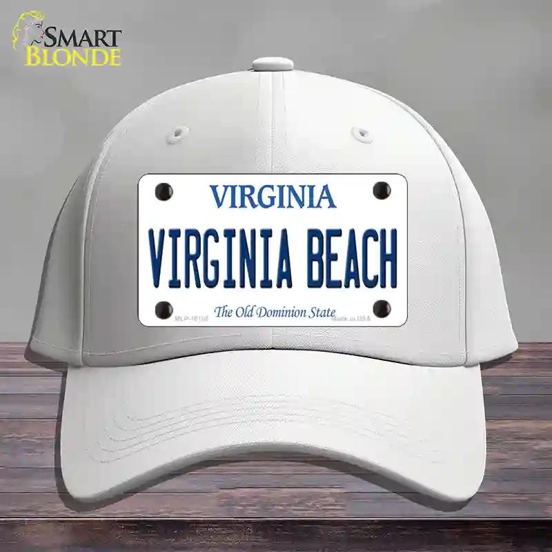 HAT21-MLP-10105 Virginia Beach Novelty License Plate Hat, Cotton - White