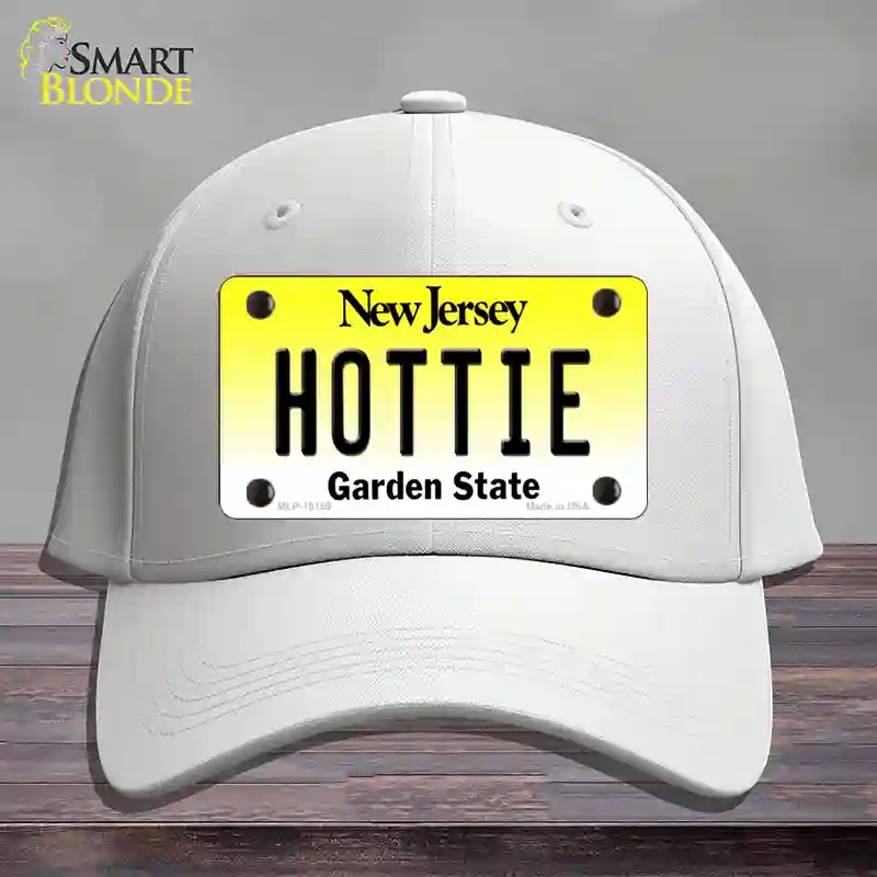 HAT21-MLP-10159 Hottie   Jersey Novelty License Plate Hat, Cotton - White