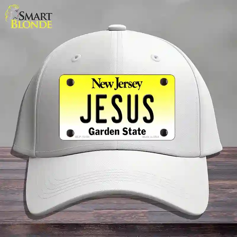 HAT21-MLP-10166 Jesus   Jersey Novelty License Plate Hat, Cotton - White