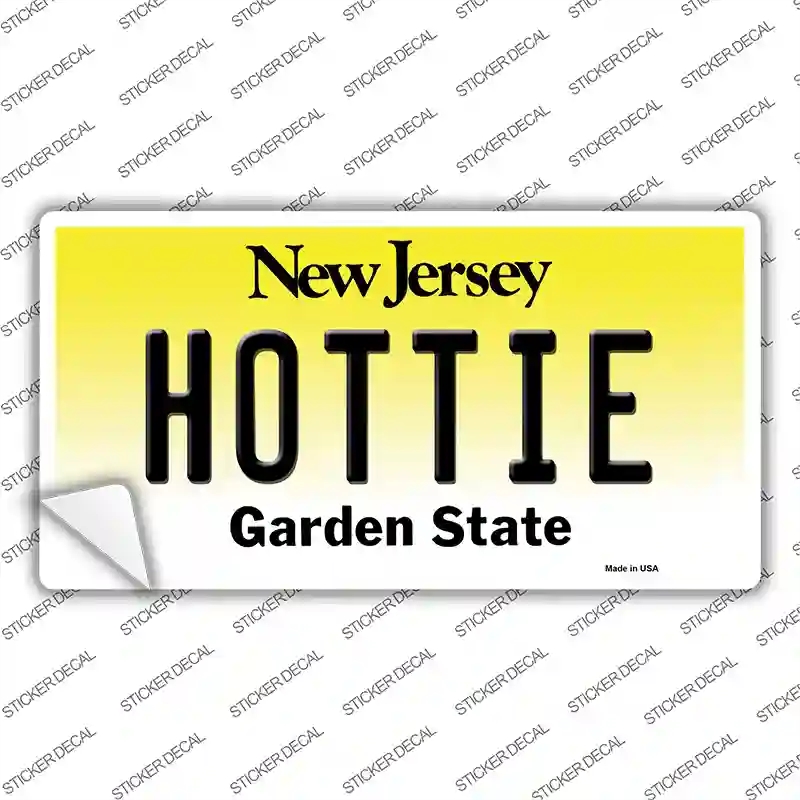 LP-10159s-XL Hottie   Jersey Novelty Sticker Decal, Extra Large