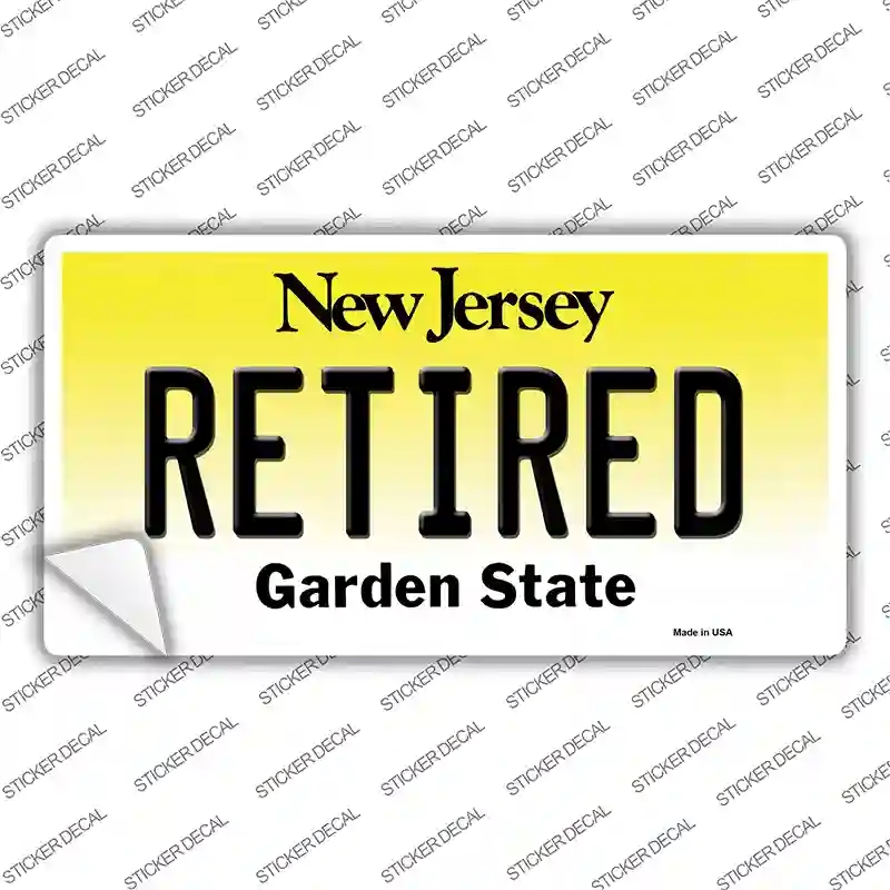 LP-10162s-L Retired   Jersey Novelty Sticker Decal, Large