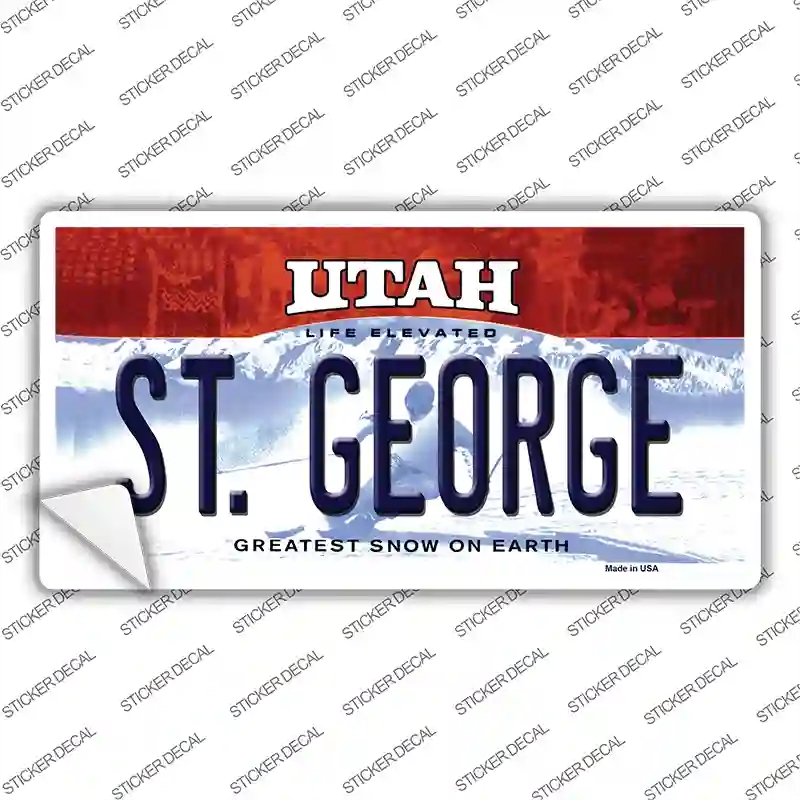 LP-10190s-L St George Utah Novelty Sticker Decal, Large
