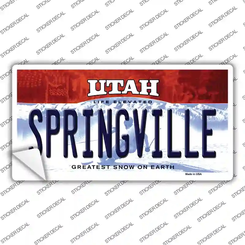 LP-10193s-S Springville Utah Novelty Sticker Decal, Small