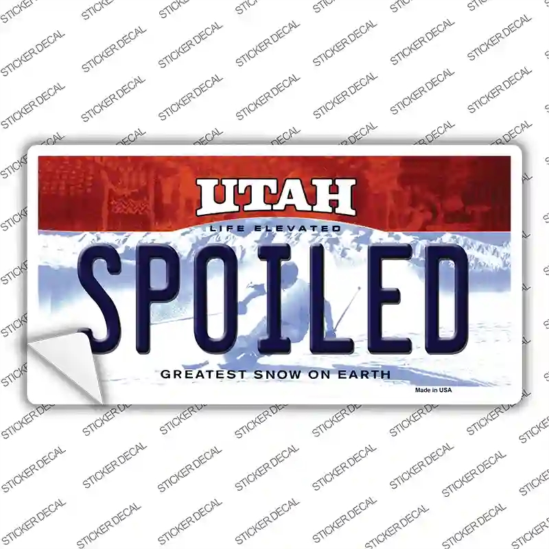 LP-10210s-XL Spoiled Utah Novelty Sticker Decal, Extra Large