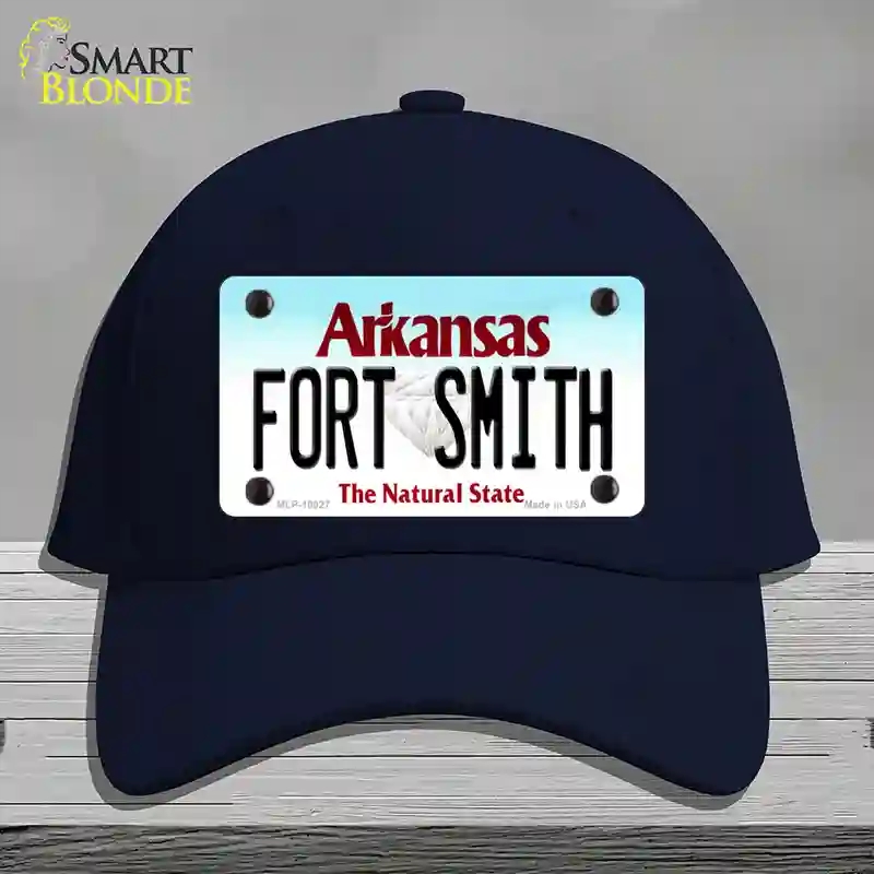 HAT20-MLP-10027 Fort Smith Arkansas Novelty License Plate Hat, Cotton - Navy