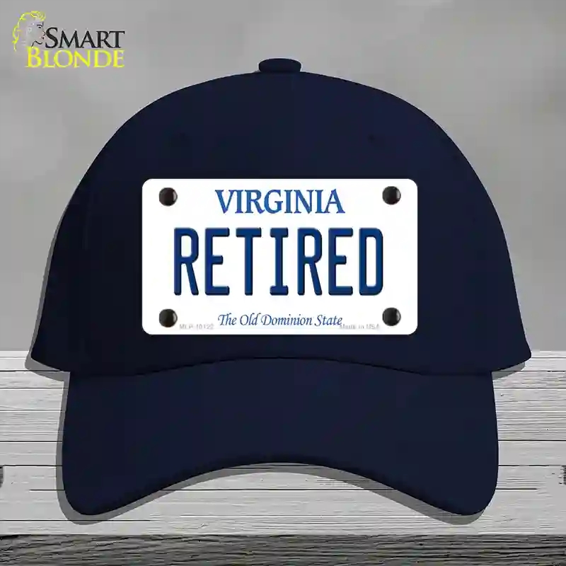 HAT20-MLP-10122 Retired Virginia Novelty License Plate Hat, Cotton - Navy