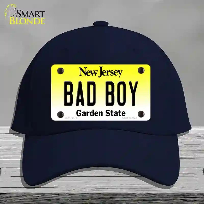 HAT20-MLP-10178 Bad Boy   Jersey Novelty License Plate Hat, Cotton - Navy
