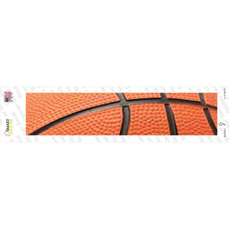 K-1817s-M Basketball Closeup Novelty Narrow Sticker Decal, Medium