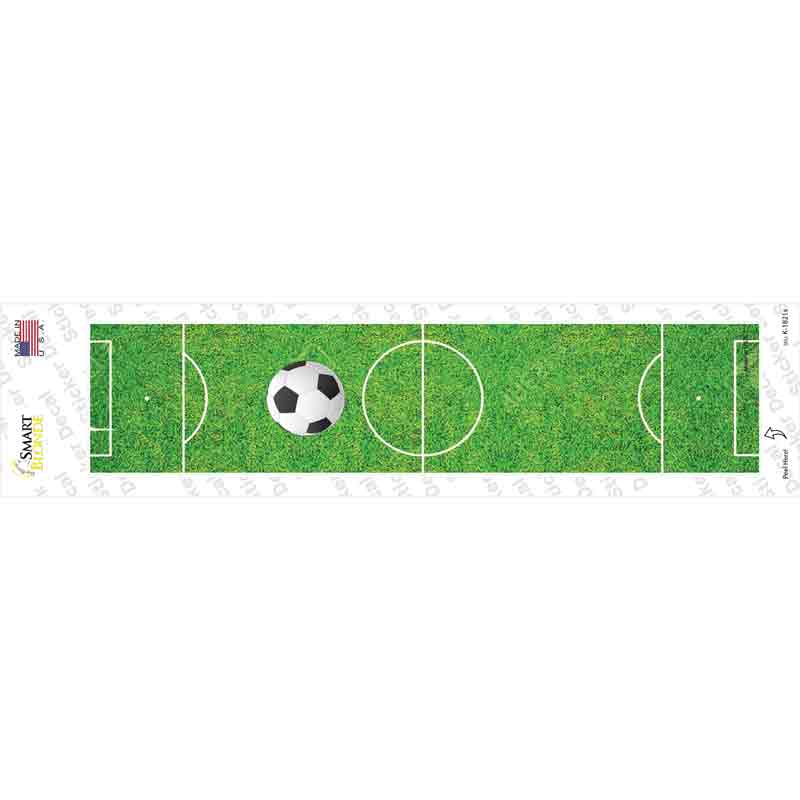 K-1821s-M Soccer Field Novelty Narrow Sticker Decal, Medium