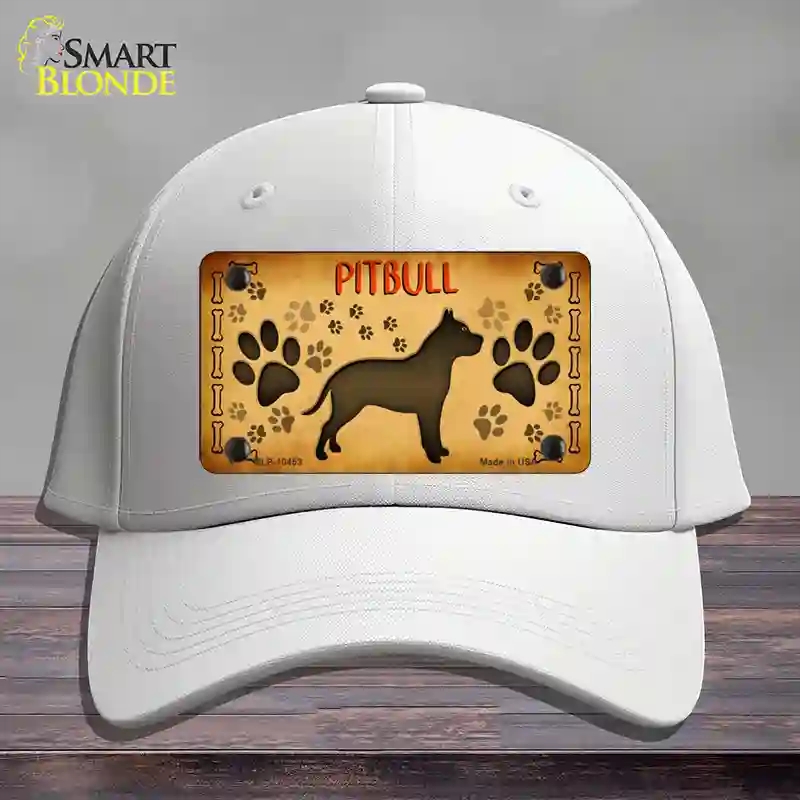 HAT21-MLP-10453 Pitbull Novelty License Plate Hat, Cotton - White