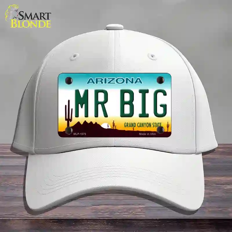 HAT21-MLP-1079 Mr. Big Arizona Novelty License Plate Hat, Cotton - White