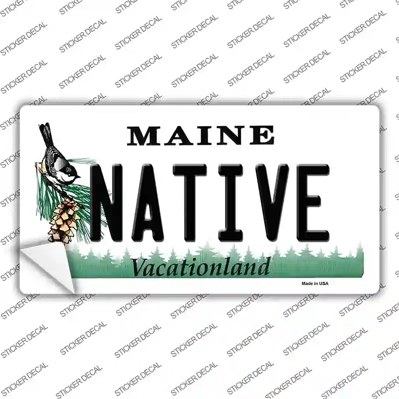LP-10416s-XL Native Maine Novelty Sticker Decal, Extra Large