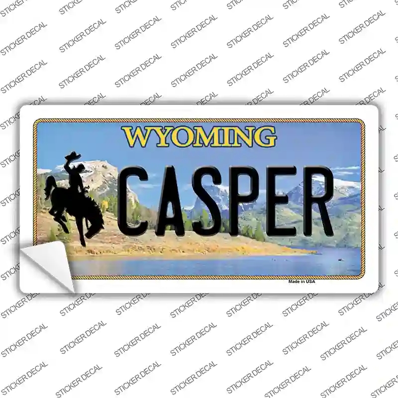 LP-10518s-L Casper Wyoming Novelty Sticker Decal, Large