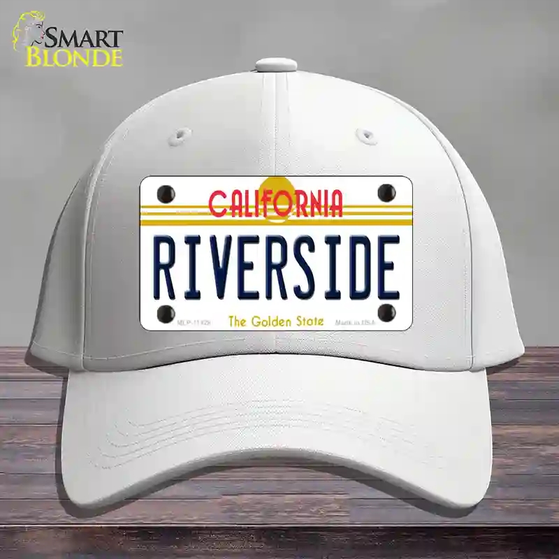 HAT21-MLP-11428 Riverside California Novelty License Plate Hat, Cotton - White