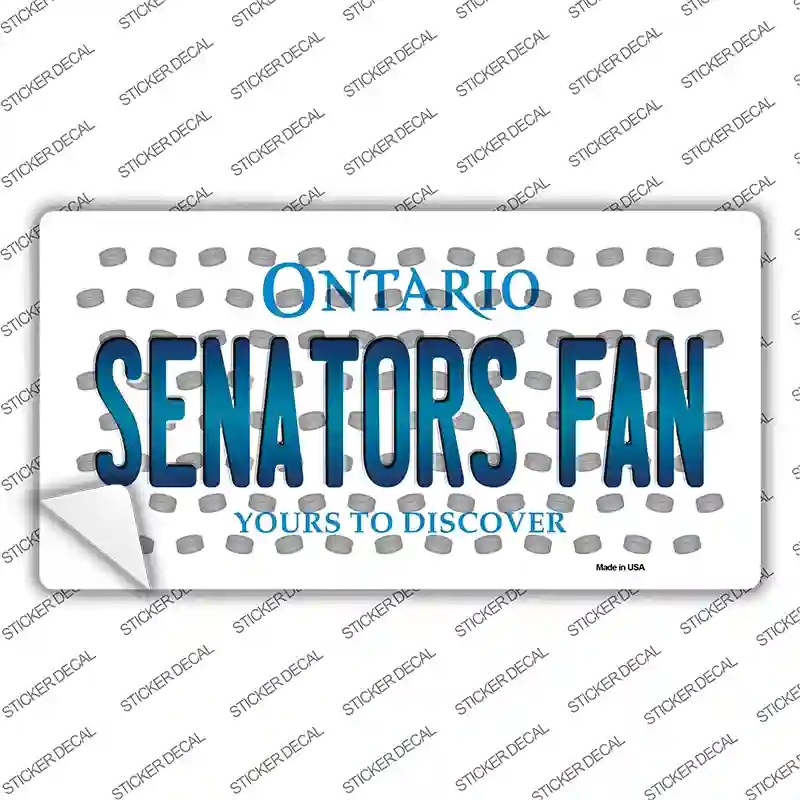 LP-10822s-S Senators Fan Ontario Novelty Sticker Decal, Small