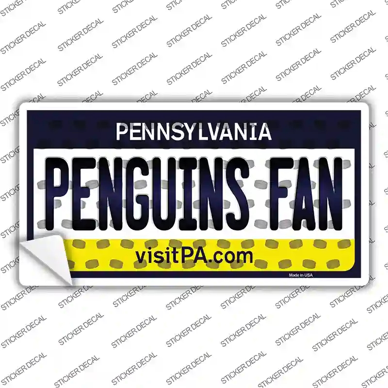 LP-10837s-XL Penguins Fan Pennsylvania Novelty Sticker Decal, Extra Large