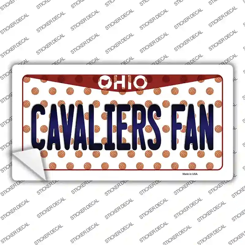 LP-10852s-S Cavaliers Fan Ohio Novelty Sticker Decal, Small