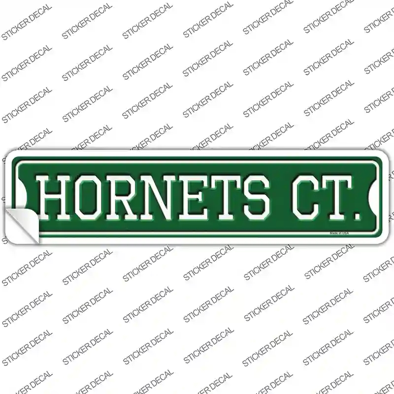 K-1024s-L Hornets Ct Novelty Narrow Sticker Decal, Large