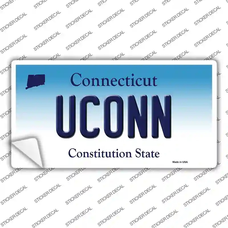 LP-10901s-S UConn Connecticut Novelty Sticker Decal, Small