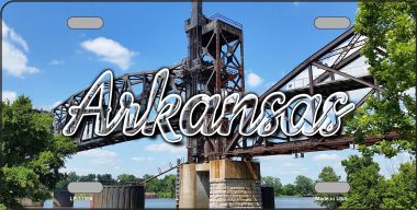 LP-11586 6 x 12 in. Arkansas Rusty Bridge State License Plate