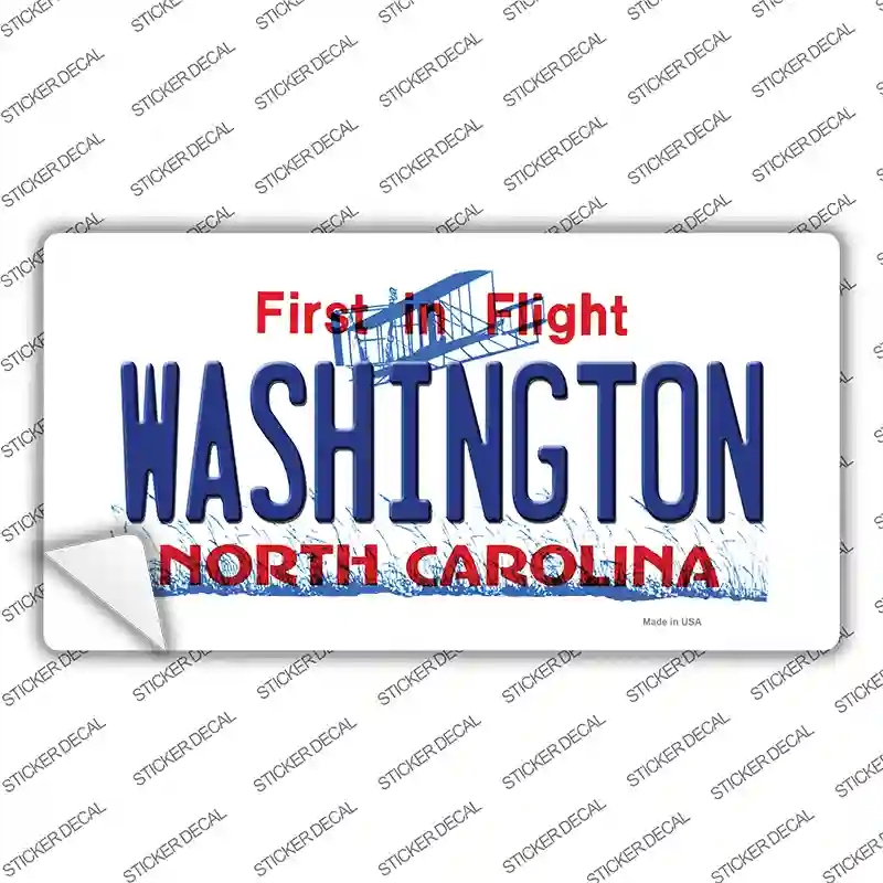 LP-11747s-XL Washington North Carolina State Novelty Sticker Decal, Extra Large
