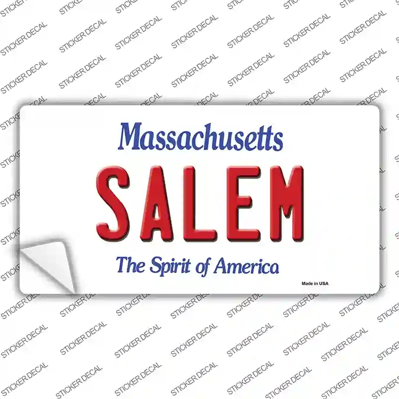 LP-10983s-S Salem Massachusetts Novelty Sticker Decal, Small