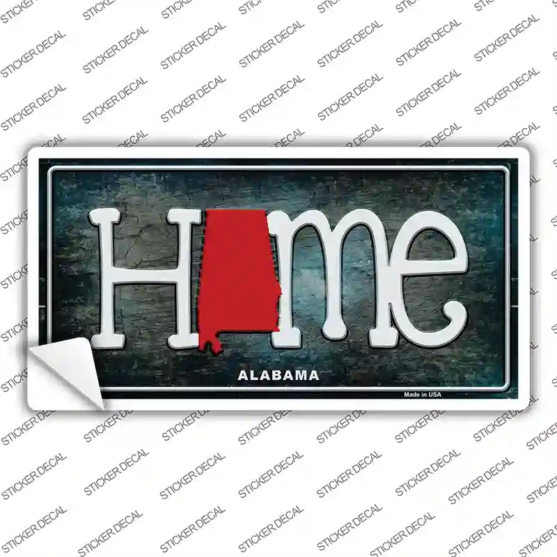 LP-11992s-S Alabama Home State Outline Novelty Sticker Decal, Small