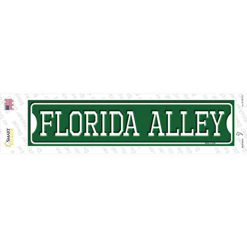 K-1071s-M Florida Alley Novelty Narrow Sticker Decal, Medium