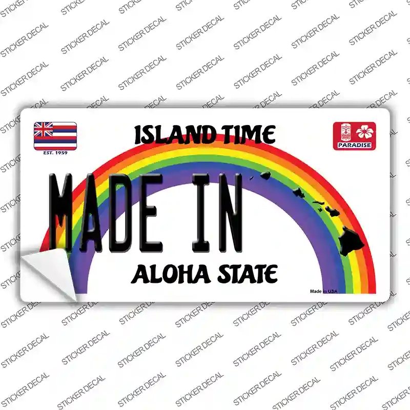 LP-12560s-XL Made in Hawaii Islands Novelty Sticker Decal, Extra Large