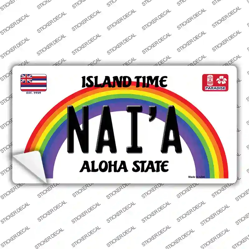 LP-12594s-S Naia Hawaii Novelty Sticker Decal, Small