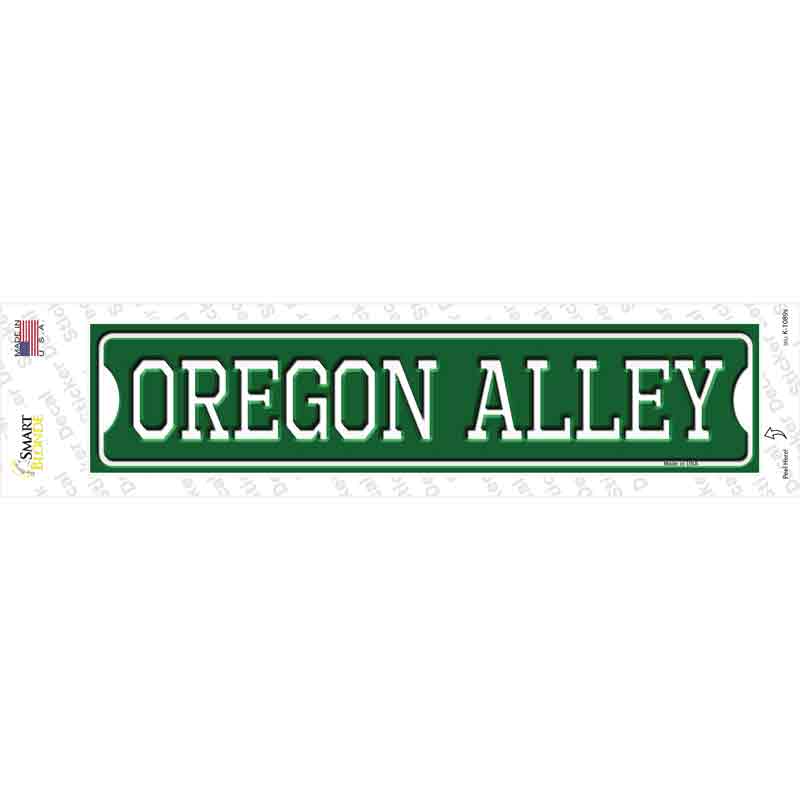 K-1089s-M Oregon Alley Novelty Narrow Sticker Decal, Medium