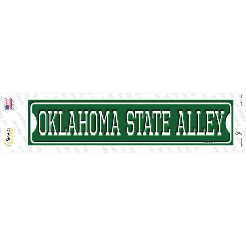 K-1103s-M Oklahoma State Alley Novelty Narrow Sticker Decal, Medium