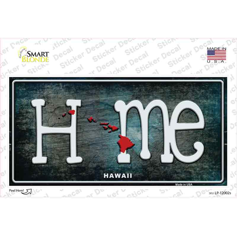 LP-12002s-M Hawaii Home State Outline Novelty Sticker Decal, Medium