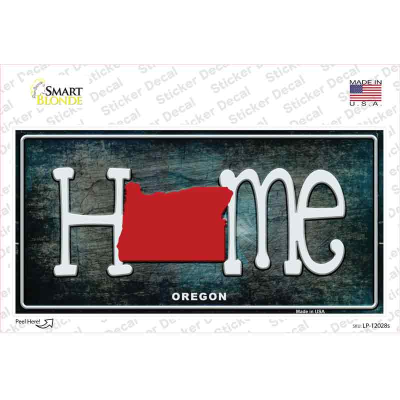 LP-12028s-M Oregon Home State Outline Novelty Sticker Decal, Medium