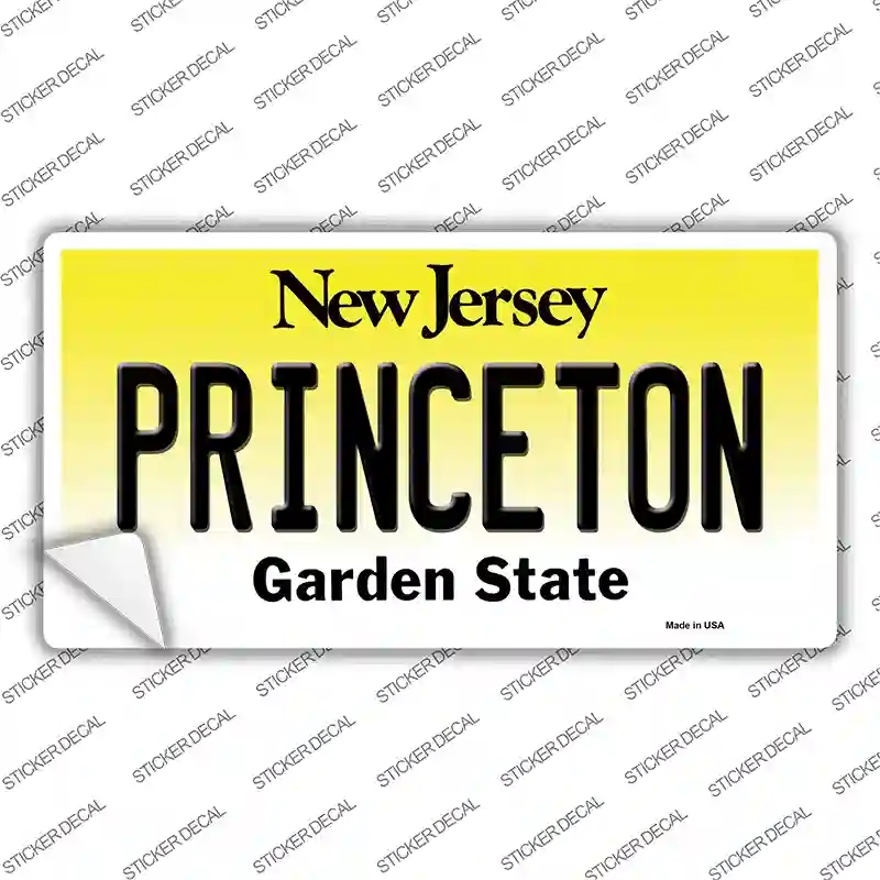LP-10151s-XL Princeton   Jersey Novelty Sticker Decal, Extra Large