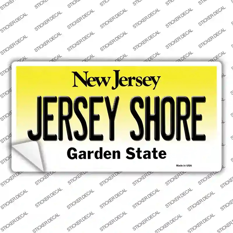 LP-10154s-L Jersey Shore   Jersey Novelty Sticker Decal, Large