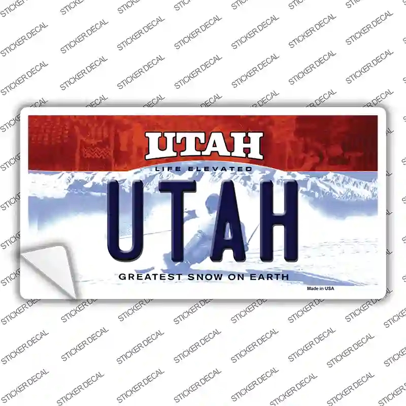 LP-10185s-S Utah Novelty Sticker Decal, Small