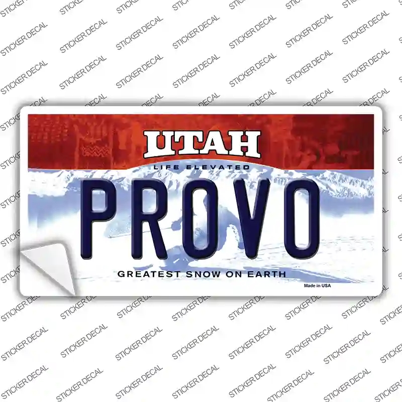 LP-10188s-L Provo Utah Novelty Sticker Decal, Large