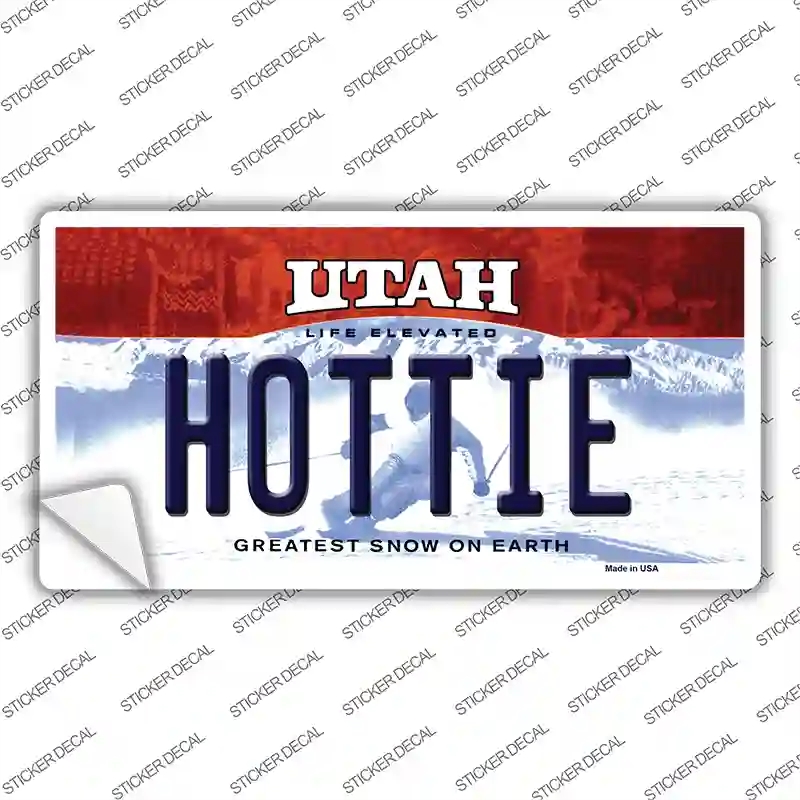 LP-10203s-XL Hottie Utah Novelty Sticker Decal, Extra Large