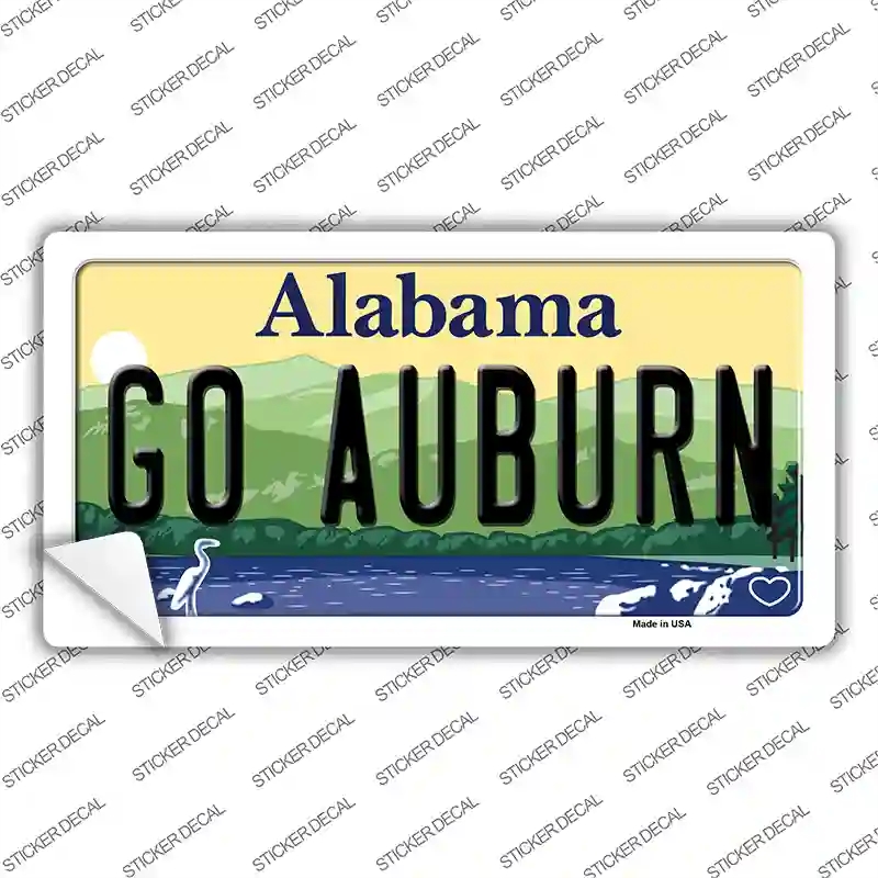 LP-12617s-L Go Auburn Novelty Sticker Decal, Large