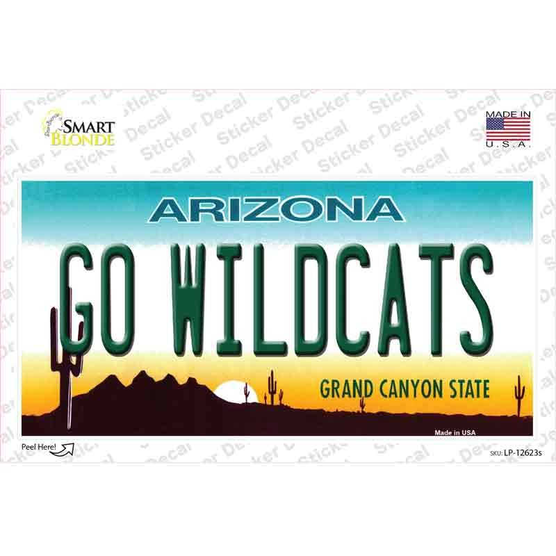 LP-12623s-M Go Wildcats Novelty Sticker Decal, Medium